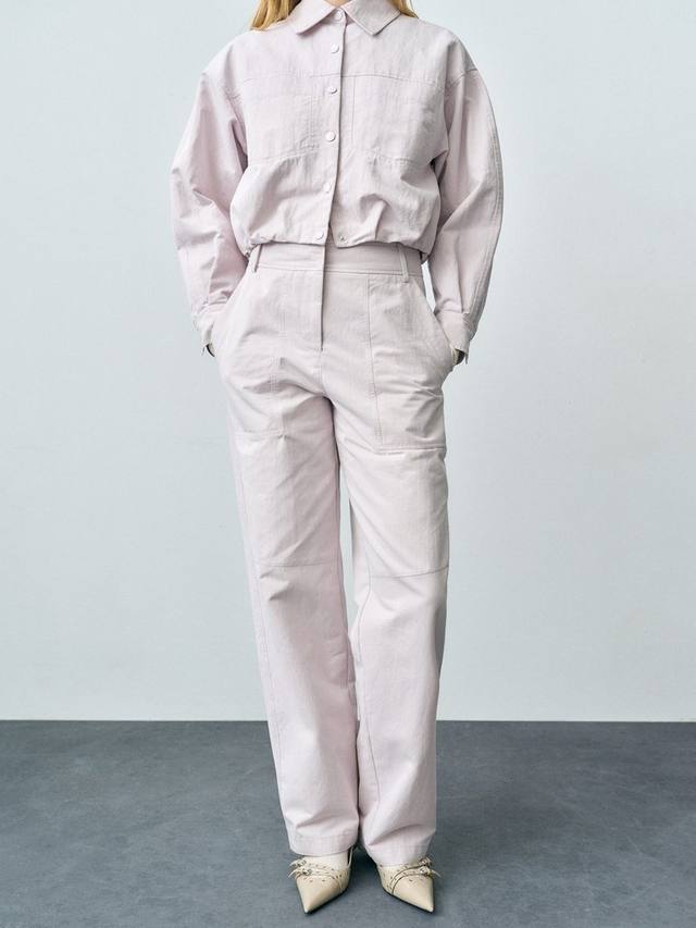 

Широкие брюки из денима amalia Mango, цвет Lilac