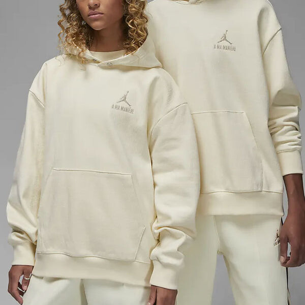 Толстовка Air Jordan x A Ma Manire SS23 Logo Hoodie 'Coconut Milk', бежевый — фото 3