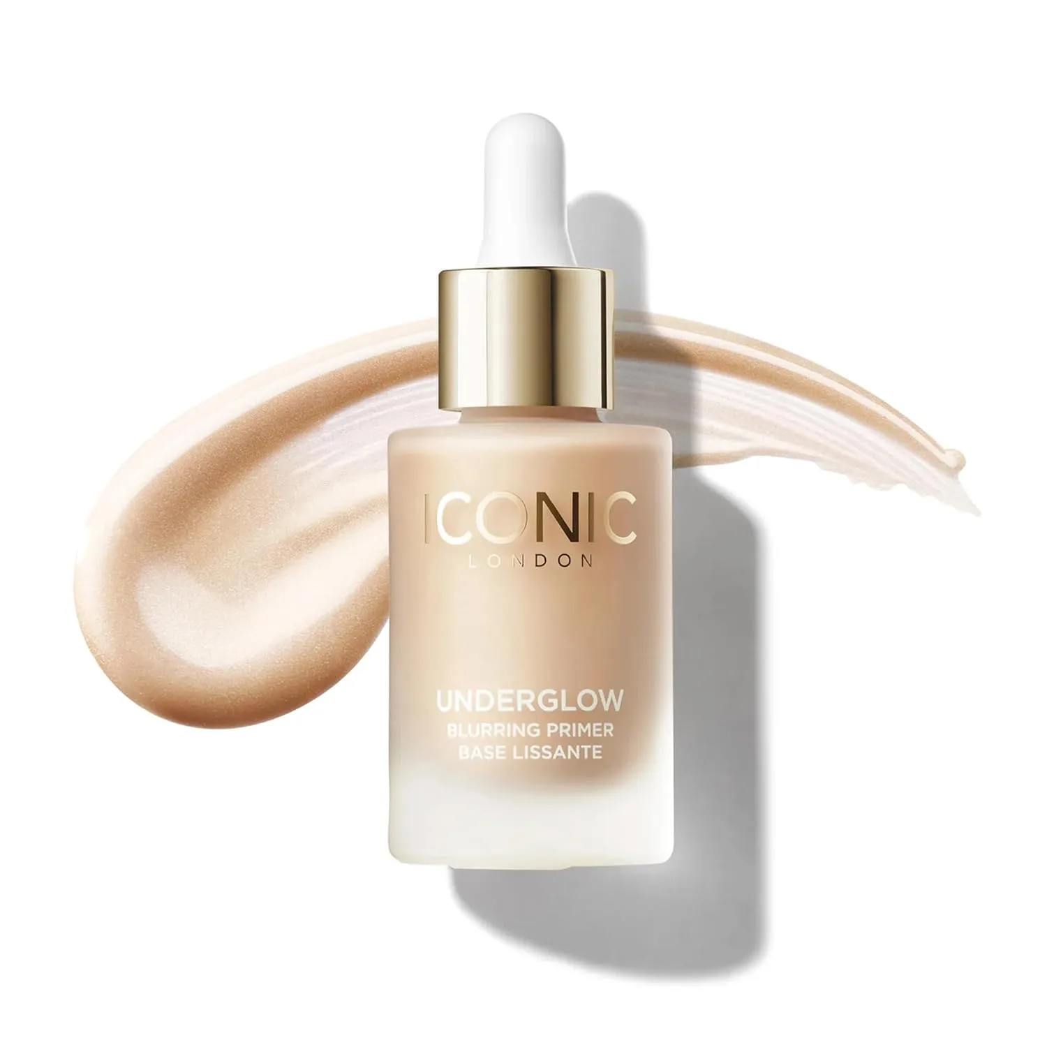Праймер для лица ICONIC LONDON Underglow Blurring Primer | Скрывает недостатки и придает коже сияние, не тестируется на животных, подходит для веганов, универсальный оттенок, 0,91 жидких унций, Universal Shade