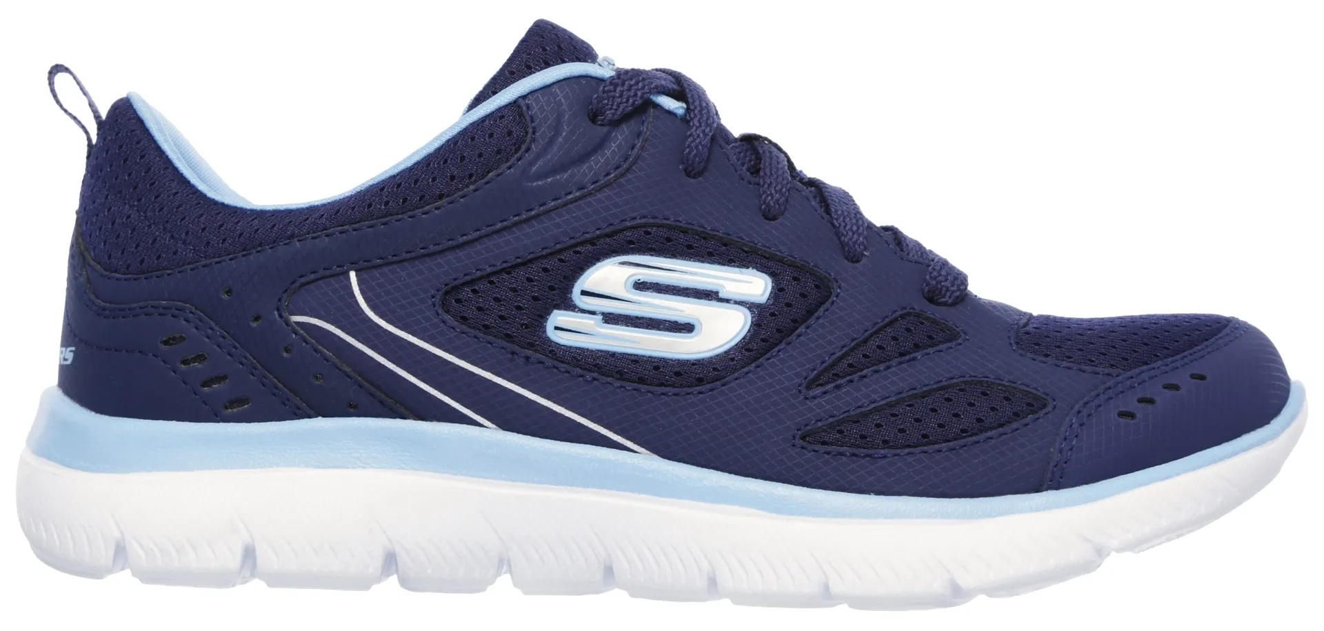 Кроссовки Skechers "SUMMITS-SUITED", мягкая стелька, повседневная обувь, полуботинки, туфли на шнуровке, синий — фото 3