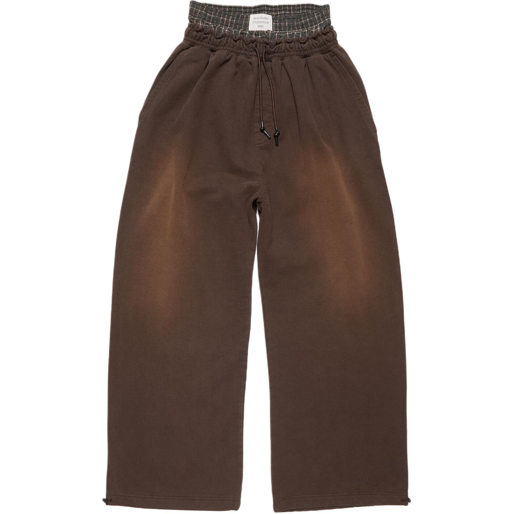 

Штаны спортивные на шнурке Acne Studios, коричневый