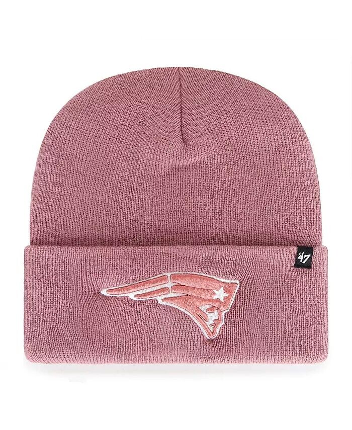 

Женская розовая вязаная шапка New England Patriots Haymaker с манжетами '47 Brand