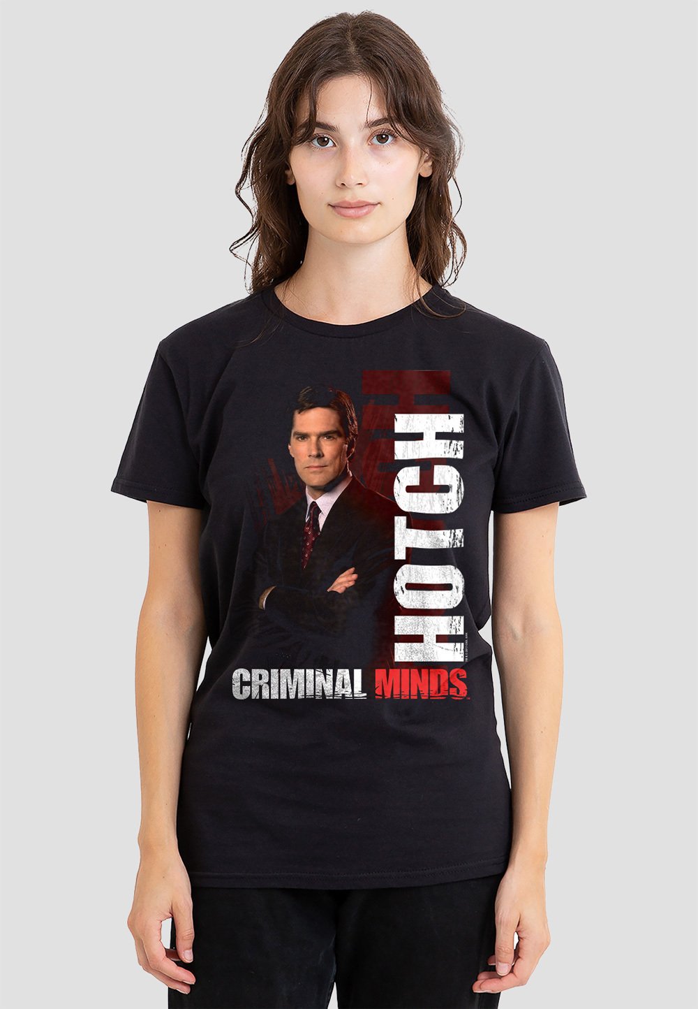 

Футболка с принтом CRIMINAL MINDS HOTCH Cotton Soul, черный