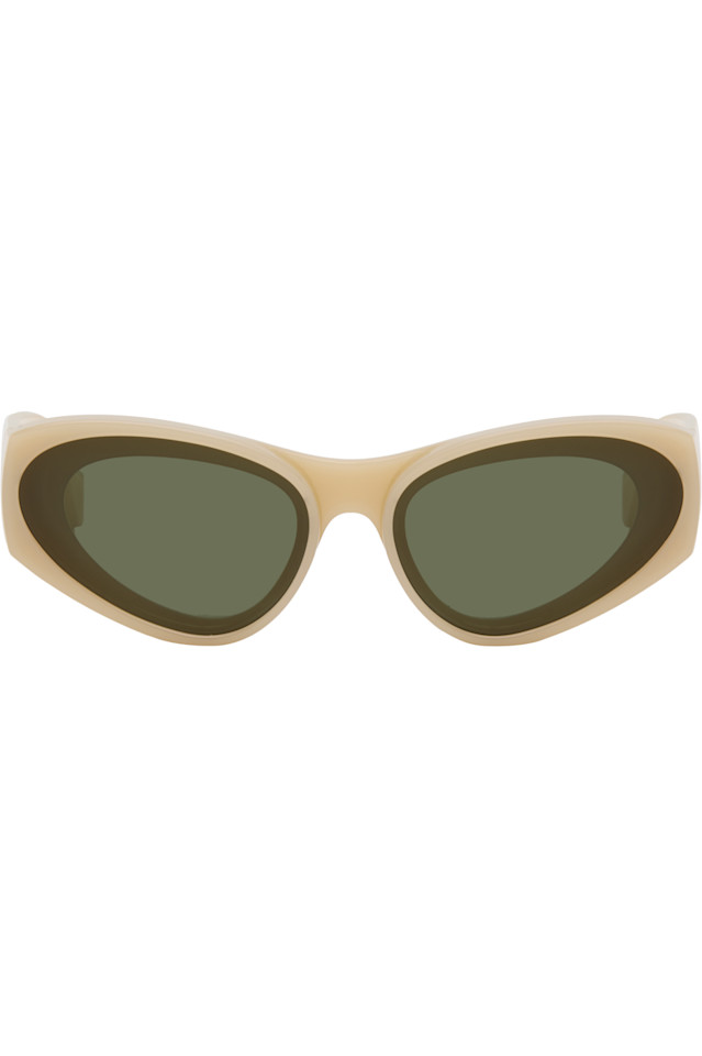 

Передние линзы солнцезащитных очков Cateye Loewe, цвет milky ivory