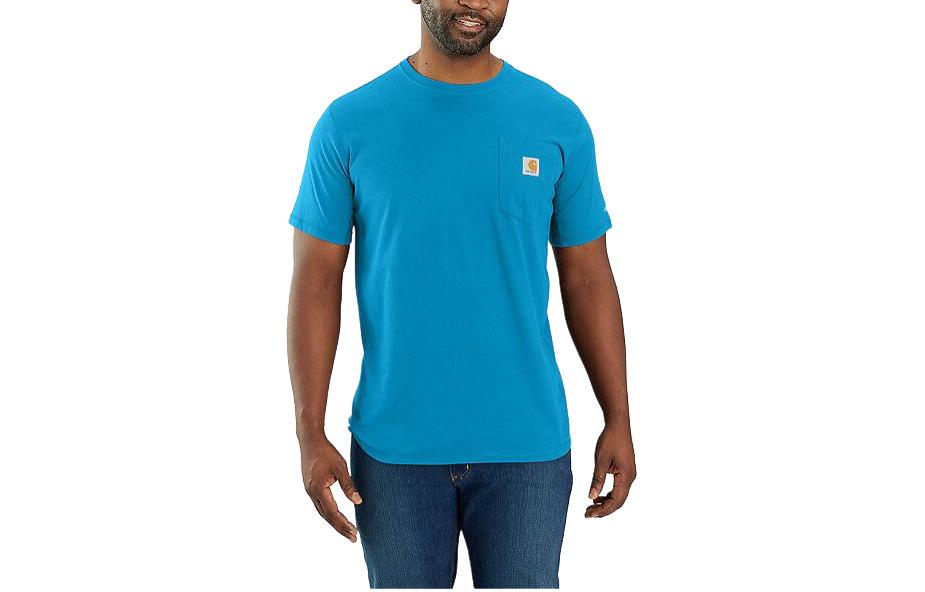 

Футболка средней плотности с коротким рукавом и карманом из коллекции FORCE, мужская Carhartt, atomic синий