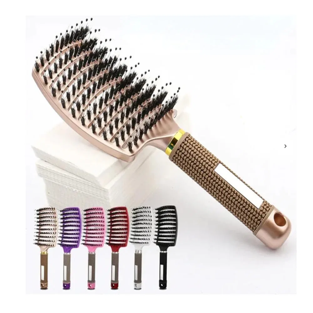 Профессиональная расческа TangleEasem Detangled Massage Hair Brush Meiion, Gold