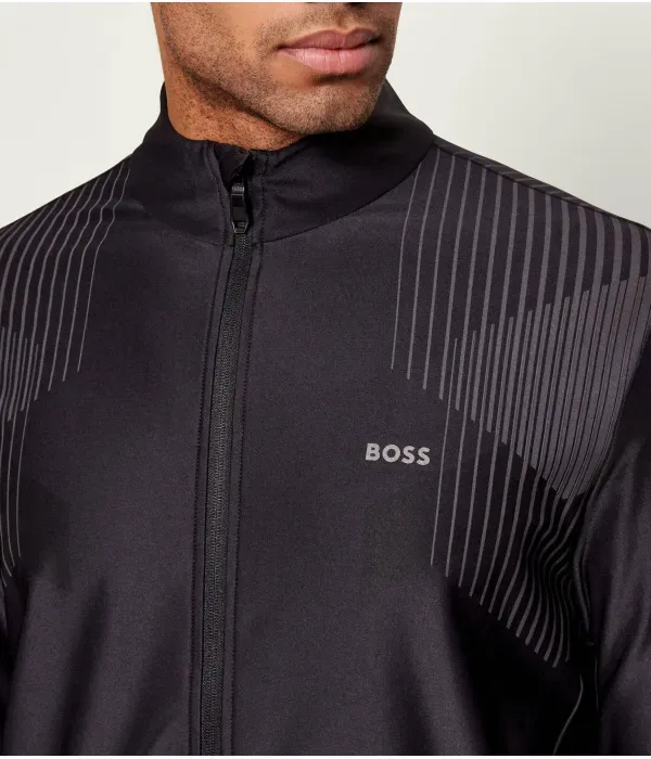 Толстовка SW_Active Push FZ regular fit Boss Green, черный — фото 4