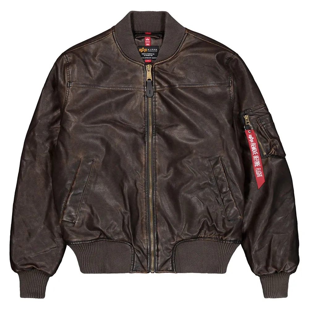 

Куртка Alpha Industries Ma-1 Fl Vintage bomber, коричневый