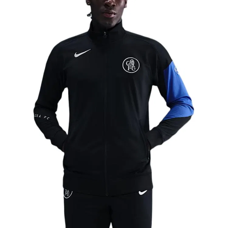 Куртка футбольная трикотажная Chelsea Fc Strike Third Men's Dri-FIT Total 90 Nike, Black