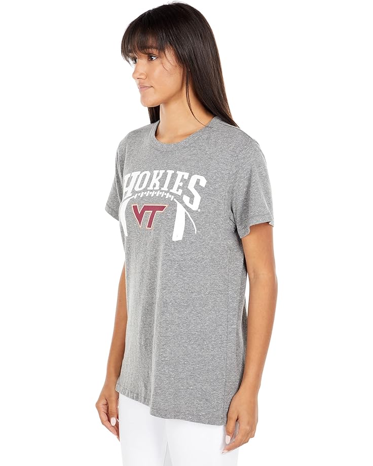 

Футболка Lauren James Virginia Tech Hokies 1/2 Time Short Sleeve Tee, цвет Heather Grey