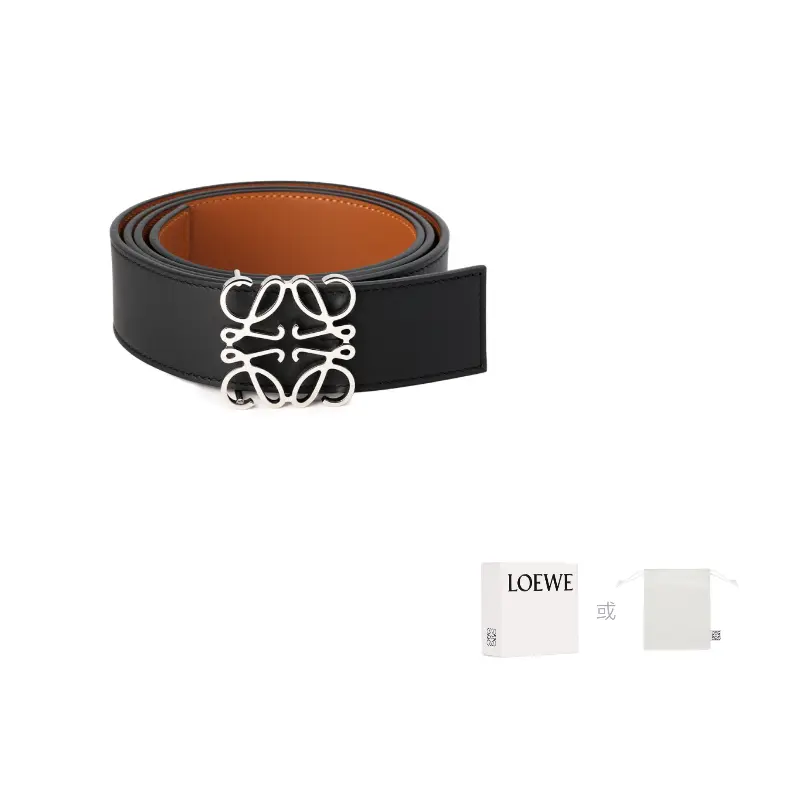 

LOEWE Реверсивный ременный ремень 4 см, Black/Brown
