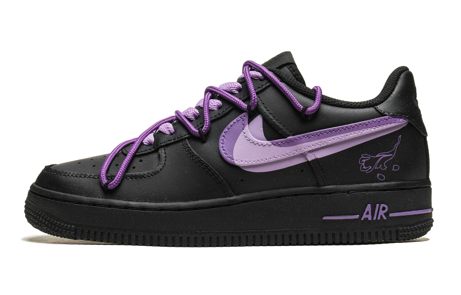 

Кроссовки Nike Air Force 1 Skateboarding Shoes Women's Low-top Night Purple, цвет Night Purple
