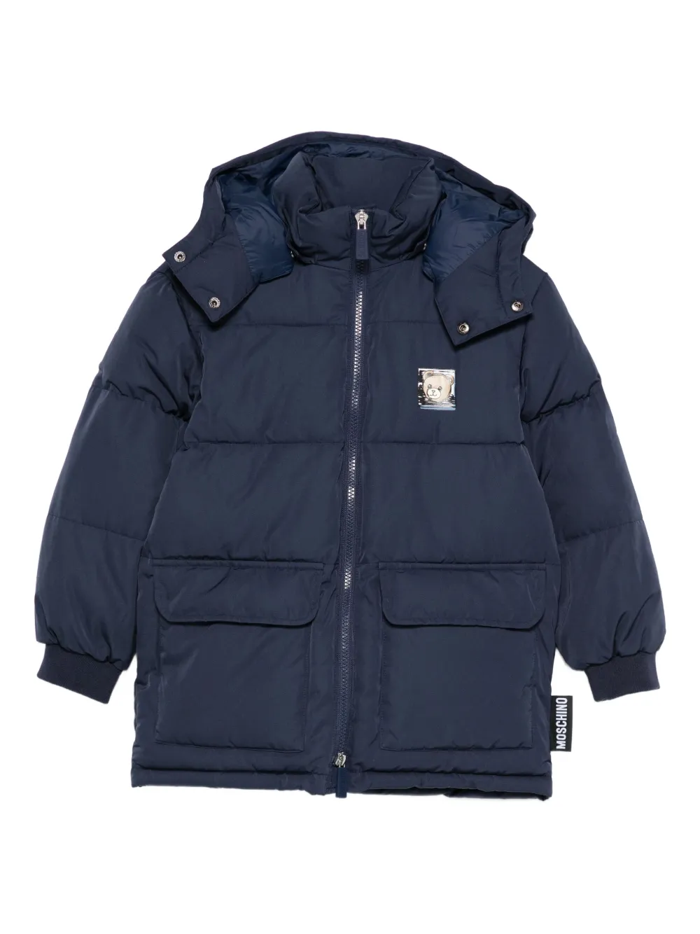 

Куртка с капюшоном Moschino Kids, синий