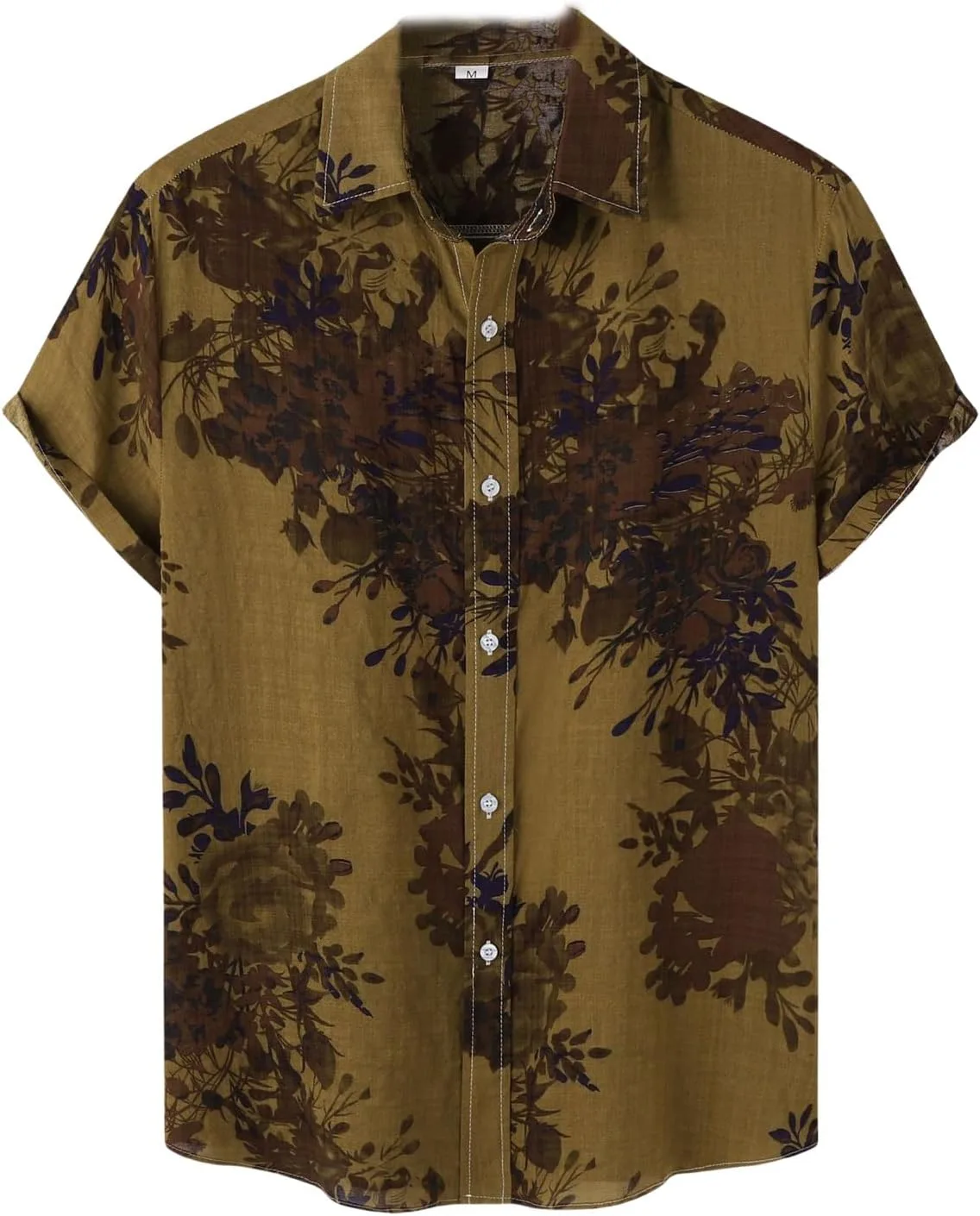 

Мужская камуфляжная рубашка с коротким рукавом Hawaiian Floral Thatrich