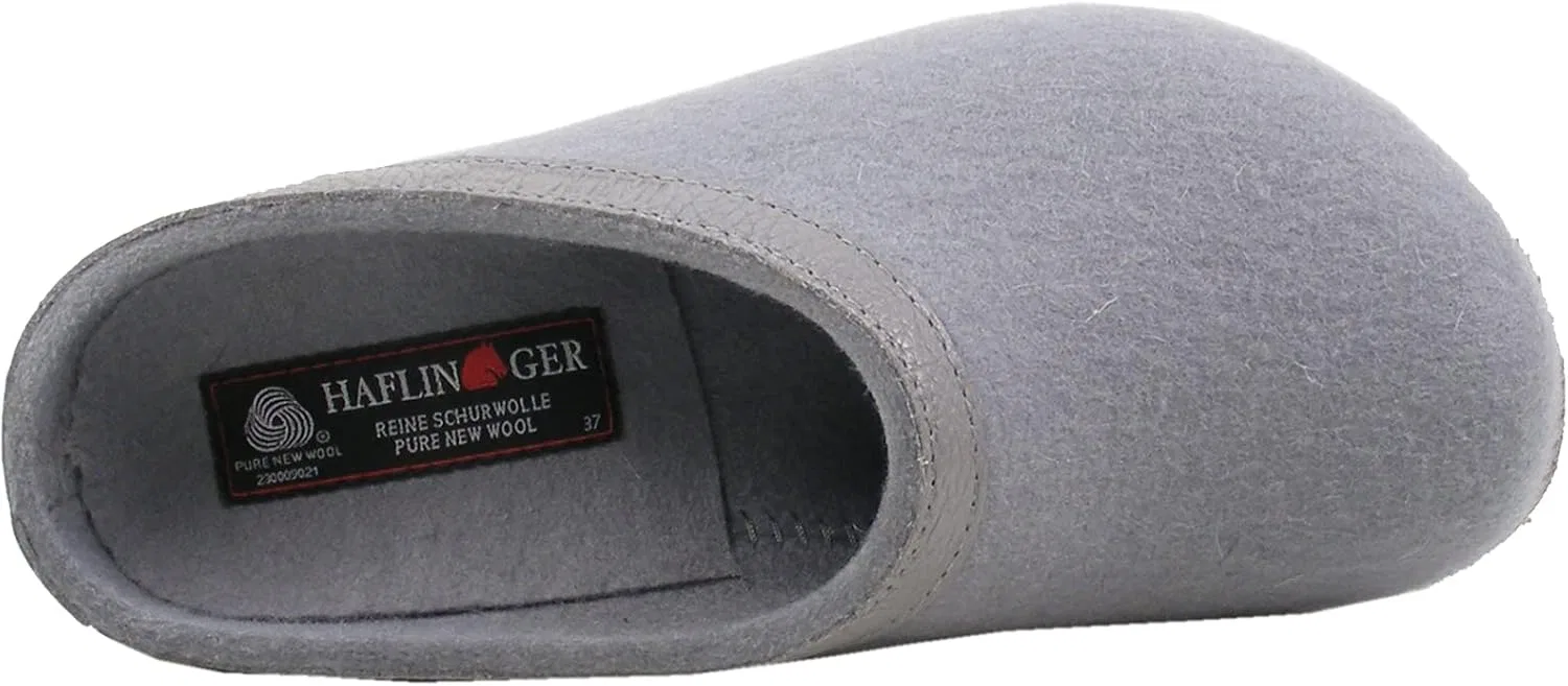 Войлочные тапочки-сабо HAFLINGER Grizzly Torben из чистого шерстяного войлока, Steel Grey 304 — фото 3