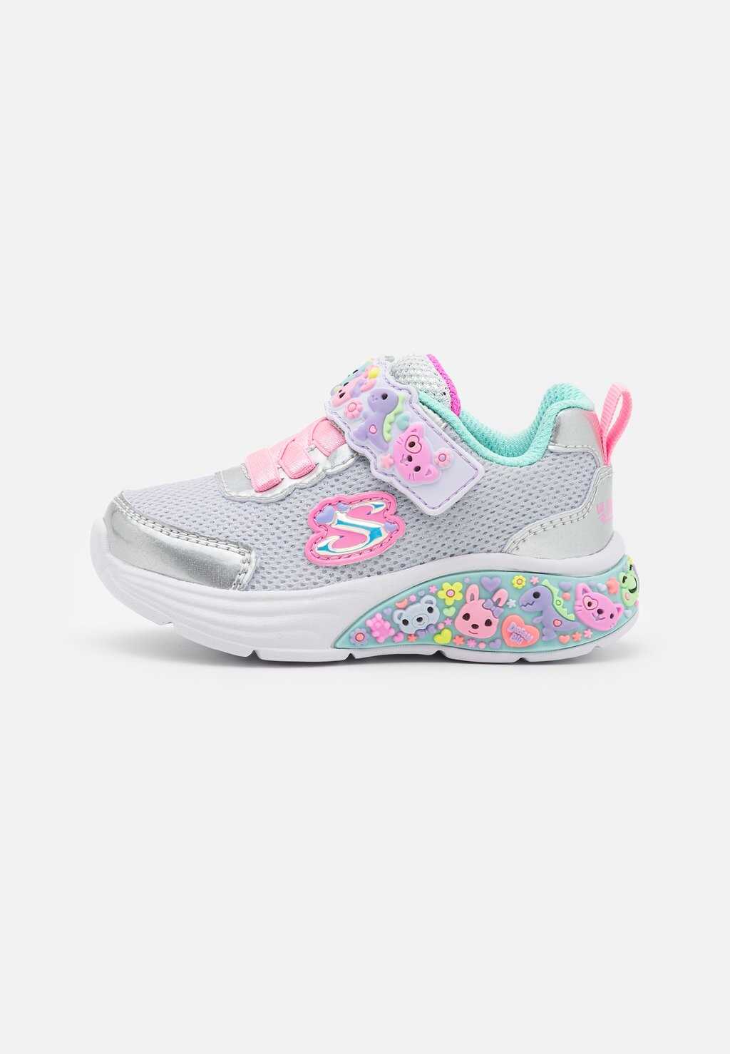 

Кроссовки низкие LIL DREAMERS Skechers, цвет silver/multi-coloured