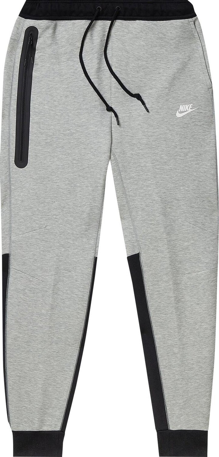 

Спортивные брюки Nike Tech Fleece 'Dark Grey Heather/Black/White', серый