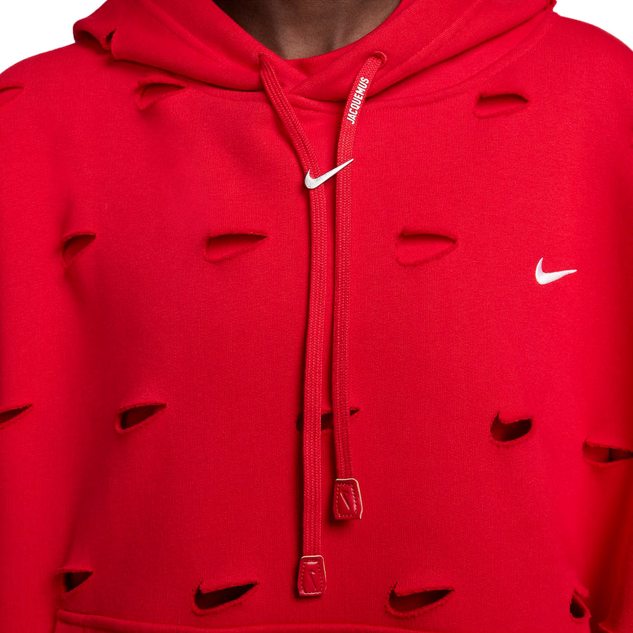Худи Nike x Jacquemus Swoosh Hoodie 'Red', красный — фото 4