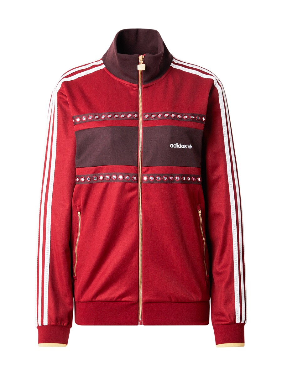 

Толстовка с капюшоном на молнии ADIDAS ORIGINALS, цвет Rusty red