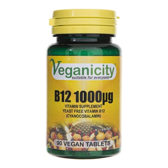 

Veganicity, Витамин B12 1000 мкг, 90 таблеток