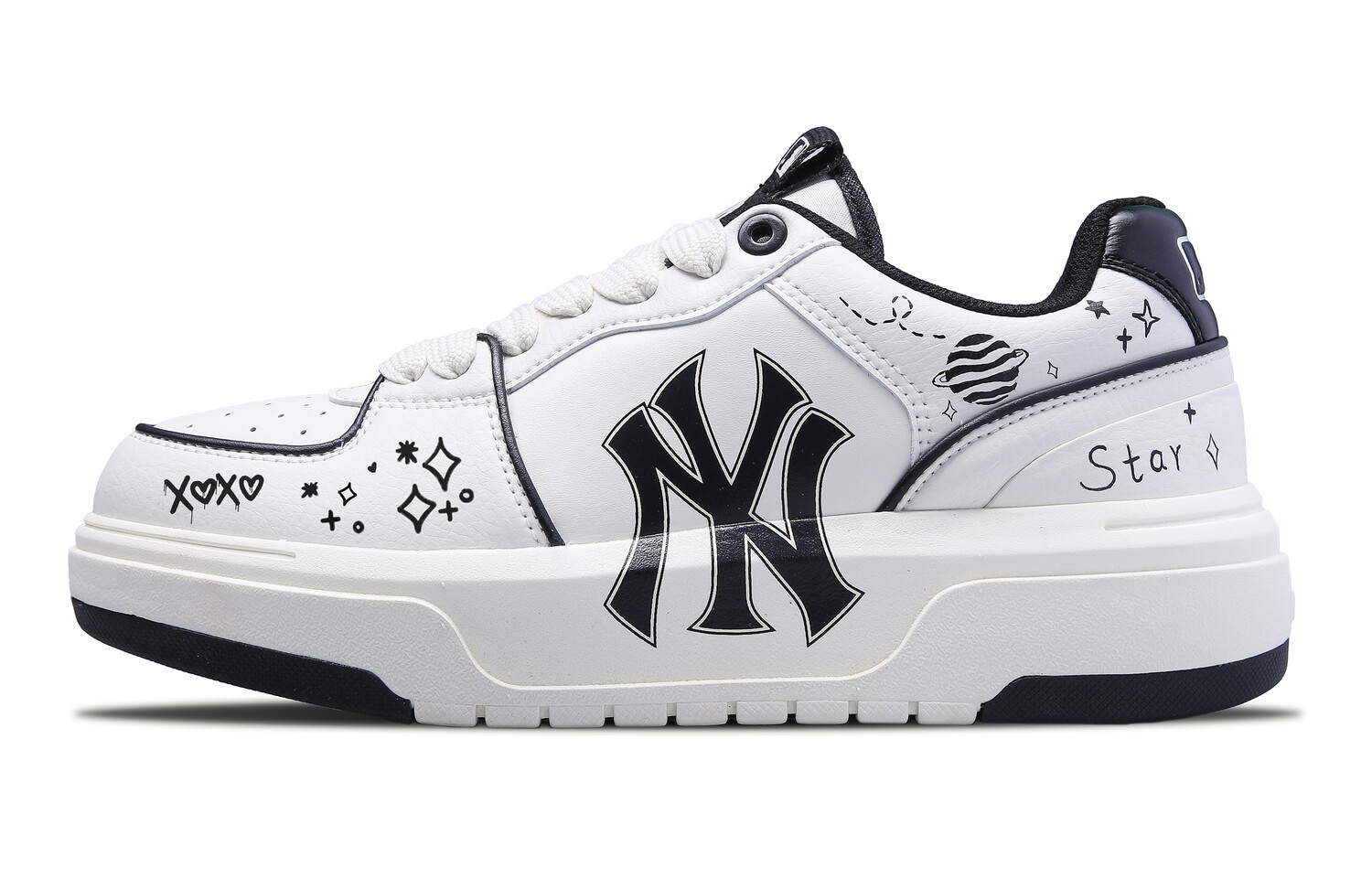 

Кроссовки MLB Chunky Liner Skateboard Shoes Unisex Low-Top Black, Белый, Кроссовки MLB Chunky Liner Skateboard Shoes Unisex Low-Top Black