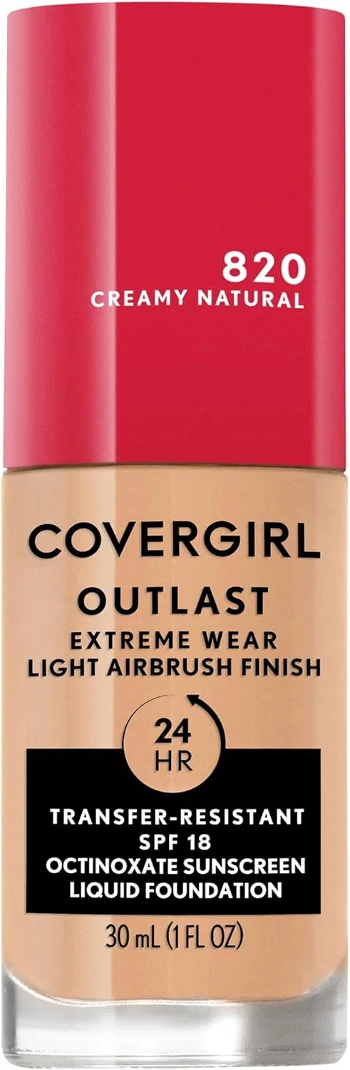 Тональное средство полного покрытия 3-в-1 Covergirl Outlast Extreme Wear SPF18, 30 мл, кремовый натуральный