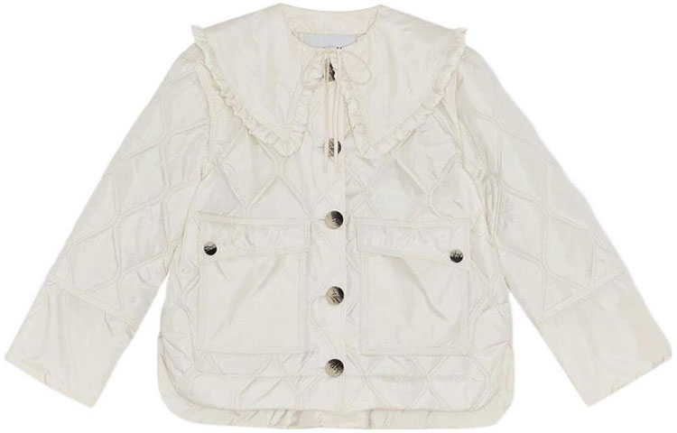 

GANNI Куртка женская белая, White