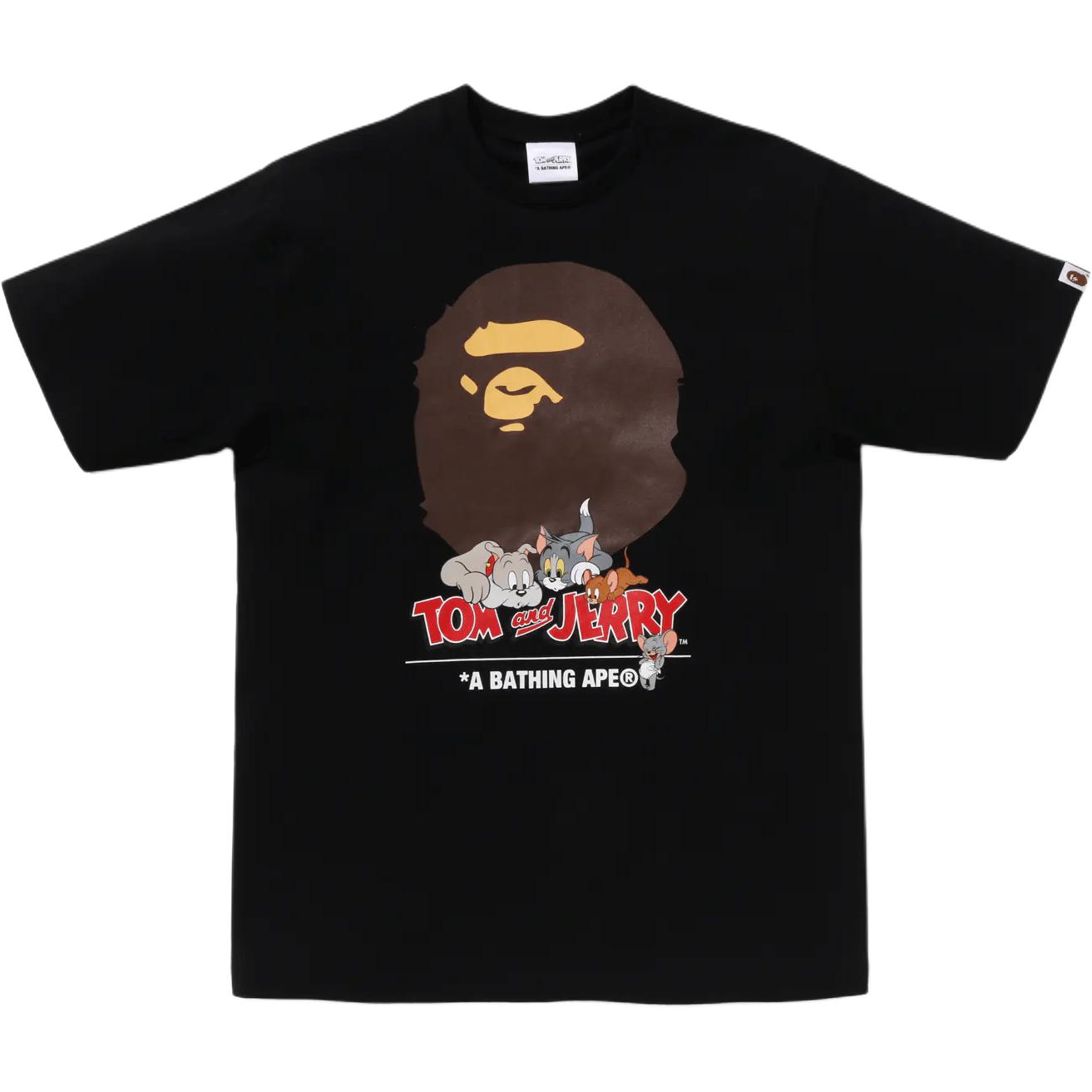 

Футболка Bape X Tom And Jerry 85th Ape Head Ii A BATHING APE, черный