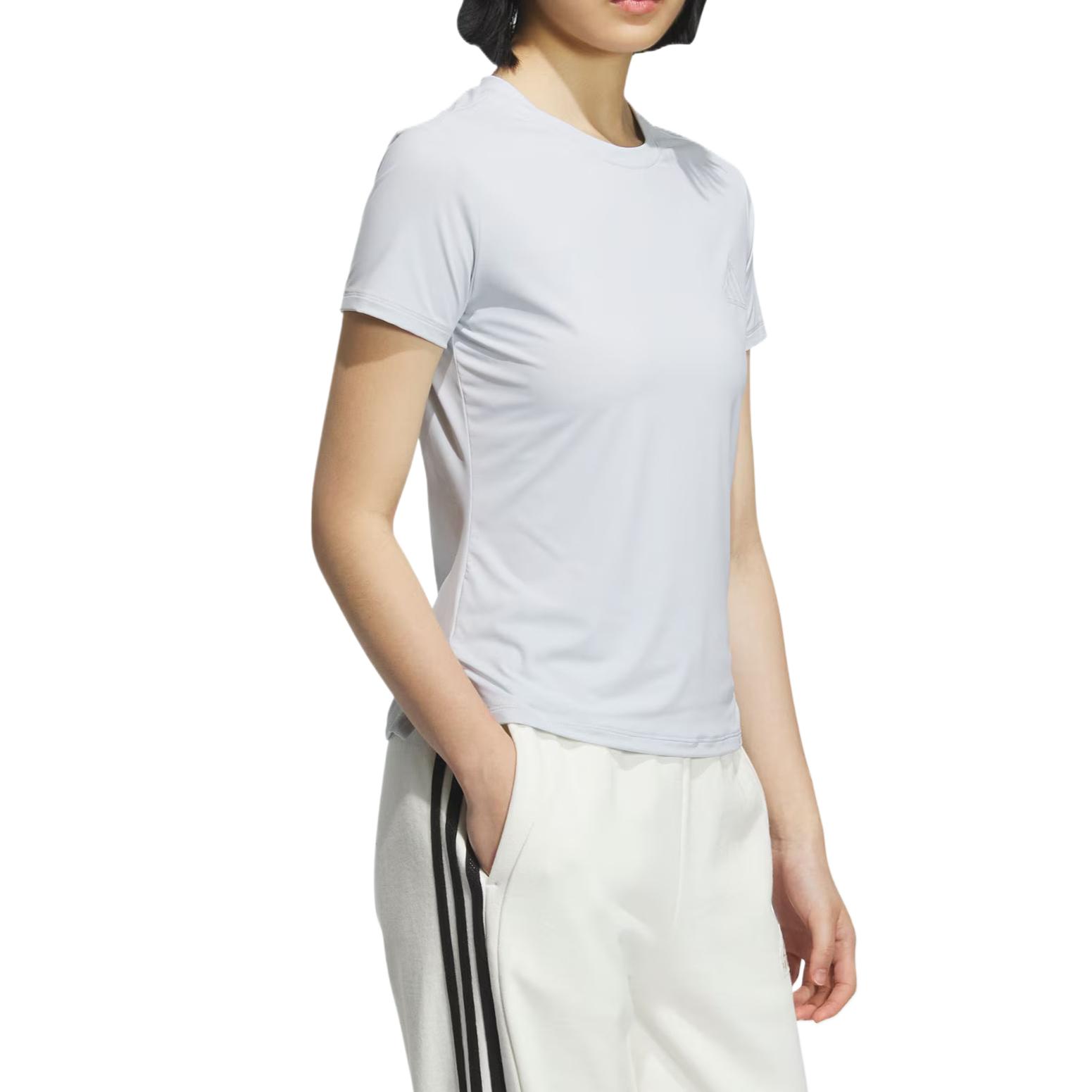 Adidas Футболка Regular женская светло-голубая — фото 3