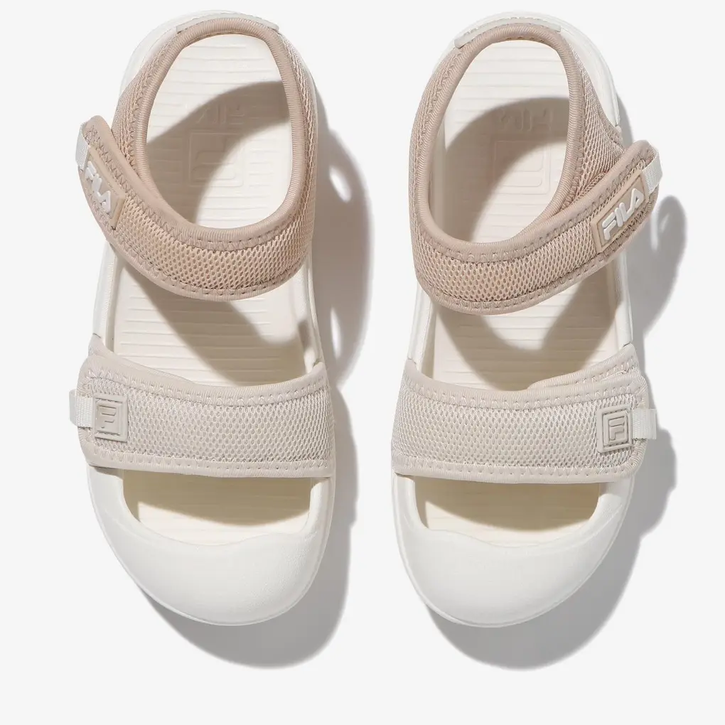 FILA KIDS Удобные нескользящие износостойкие детские сандалии low top бежевые для детей от 3 до 7 лет — фото 4