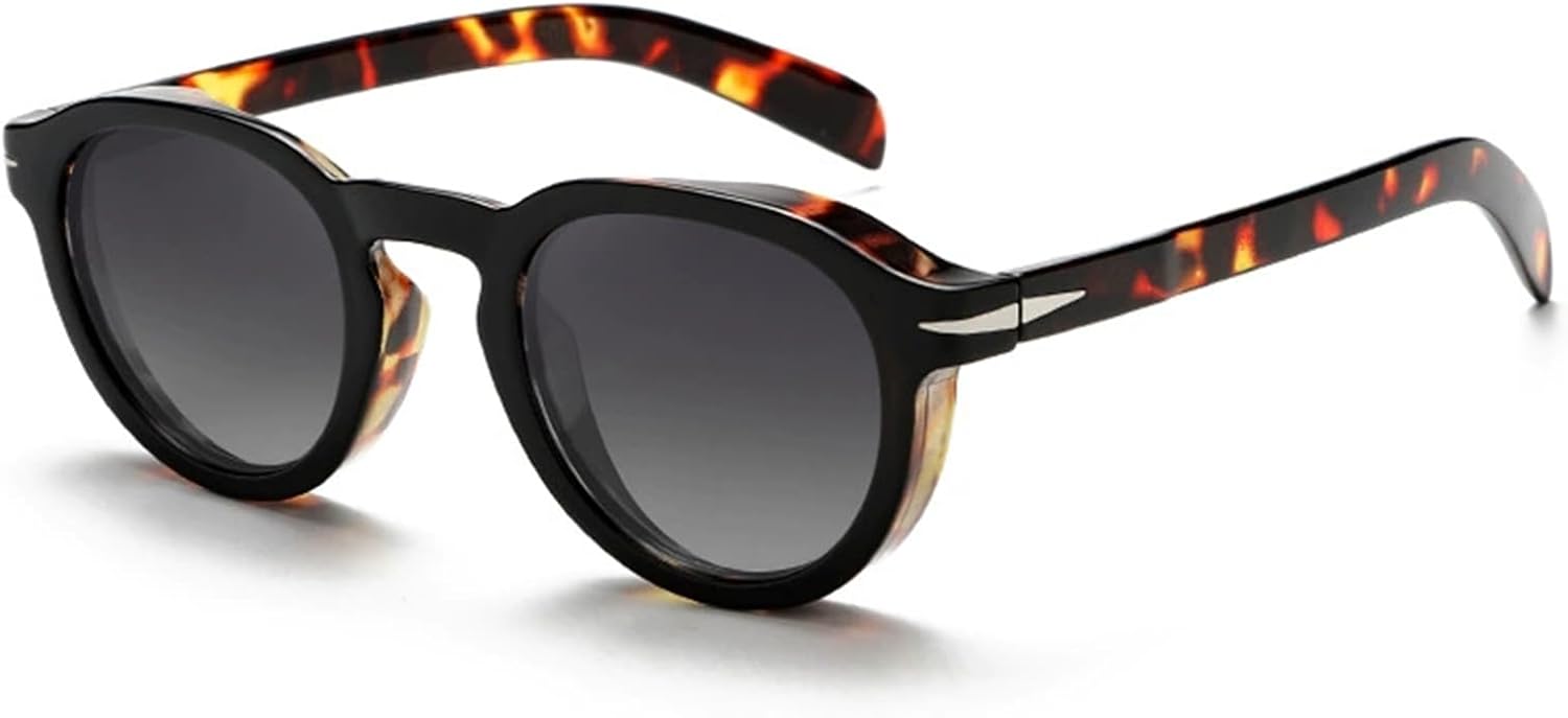 

Круглые поляризованные солнцезащитные очки для женщин в модном винтажном стиле - защита от УФ-излучения UV400, классические круглые солнцезащитные очки с антибликовым покрытием B,1 Bubmari, B