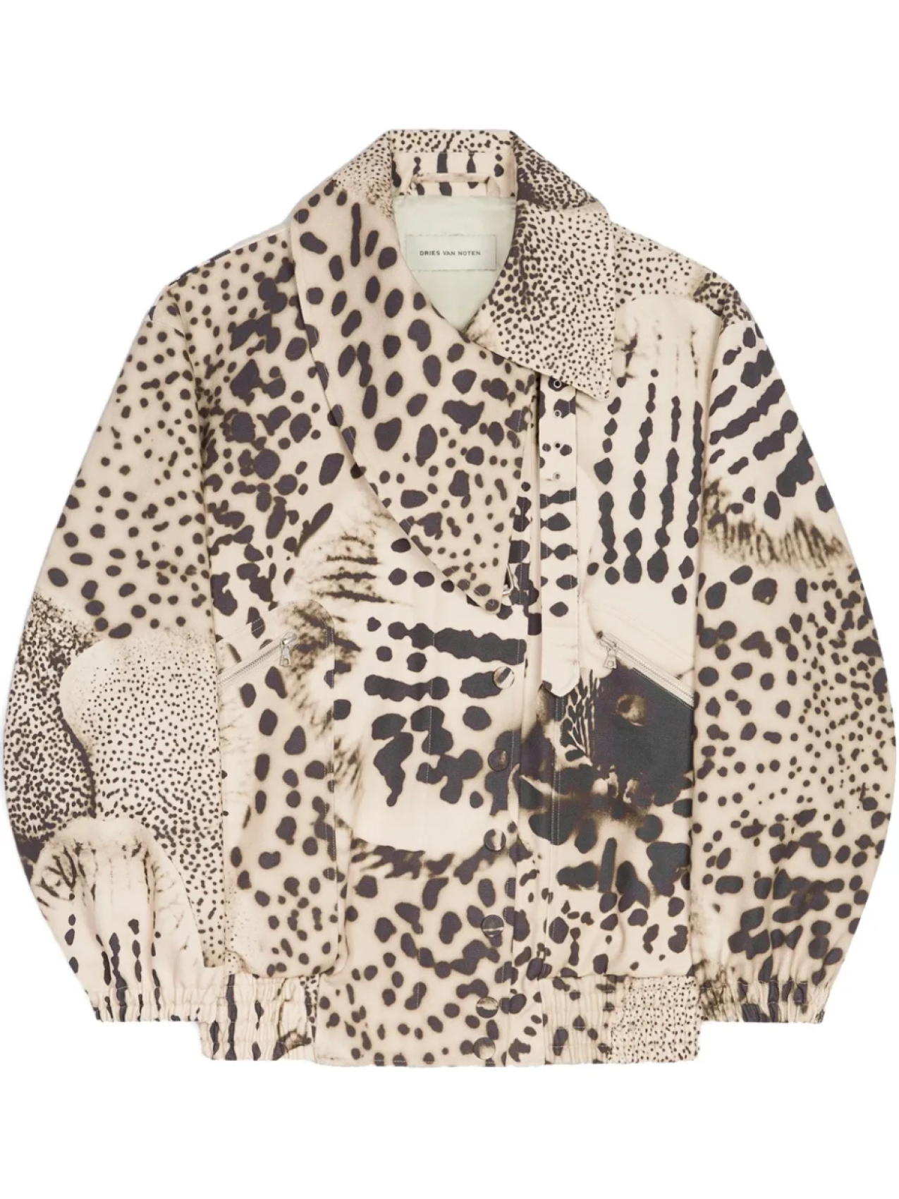 

Куртка с абстрактным узором DRIES VAN NOTEN, коричневый