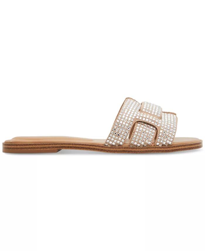 Женские сандалии Elenaa на плоской подошве с заклепками ALDO, коричневый/бежевый — фото 2