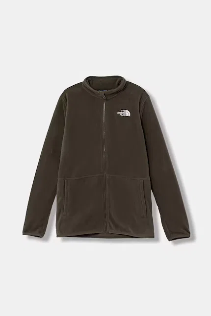 Толстовка детская на молнии TEEN GLACIER FZ ZIP IN JACKET The North Face, зеленый