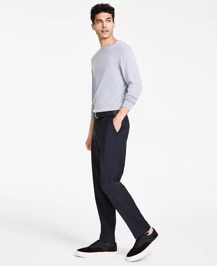 

Мужские шерстяные брюки современного кроя Hugo Boss, серый
