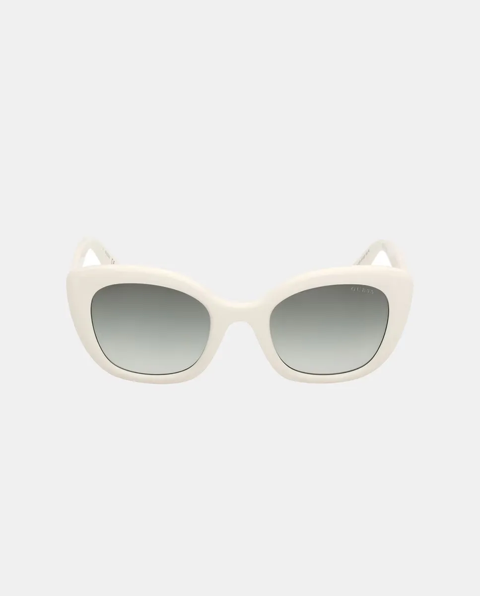 

Квадратные женские солнцезащитные очки с градиентными линзами Guess, белый