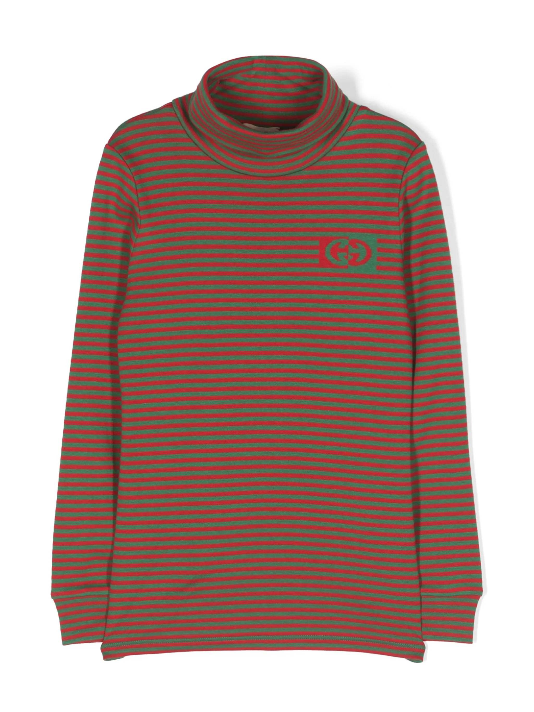 

Полосатый джемпер с логотипом Interlocking G Gucci Kids, красный