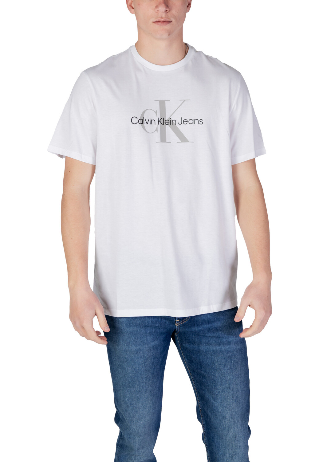 

Футболка мужская Calvin Klein Jeans свободного кроя, белый