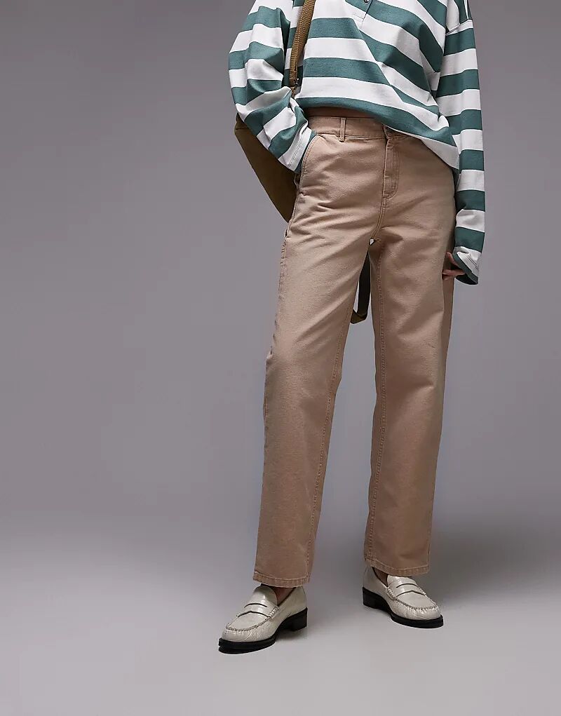 

Брюки прямого кроя бежевого цвета Carhartt WIP
