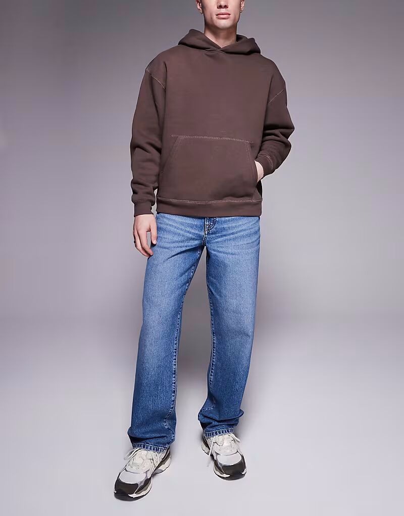 

Мешковатые джинсы ASOS DESIGN в цвете средне-синего тона