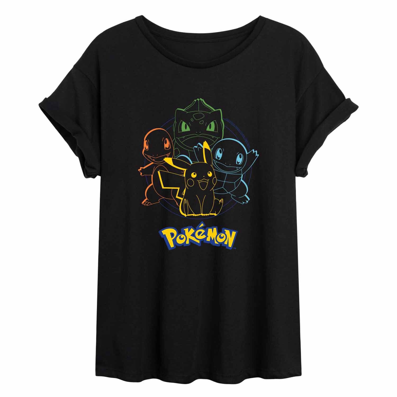 

Струящаяся футболка стартовой группы Pokémon для юниоров Licensed Character