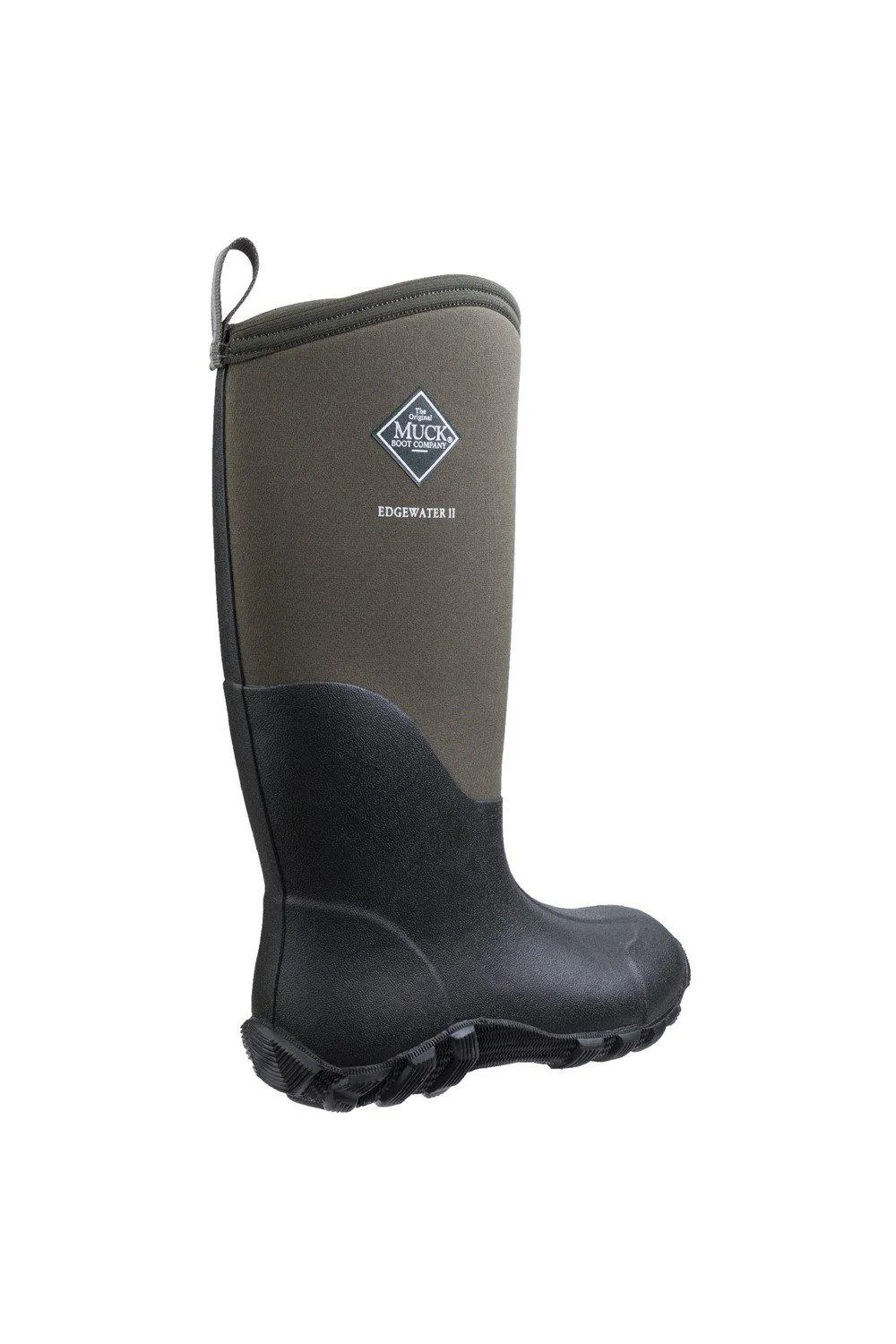 Женские резиновые сапоги Muck Boots Edgewater II с логотипом, зеленый — фото 2
