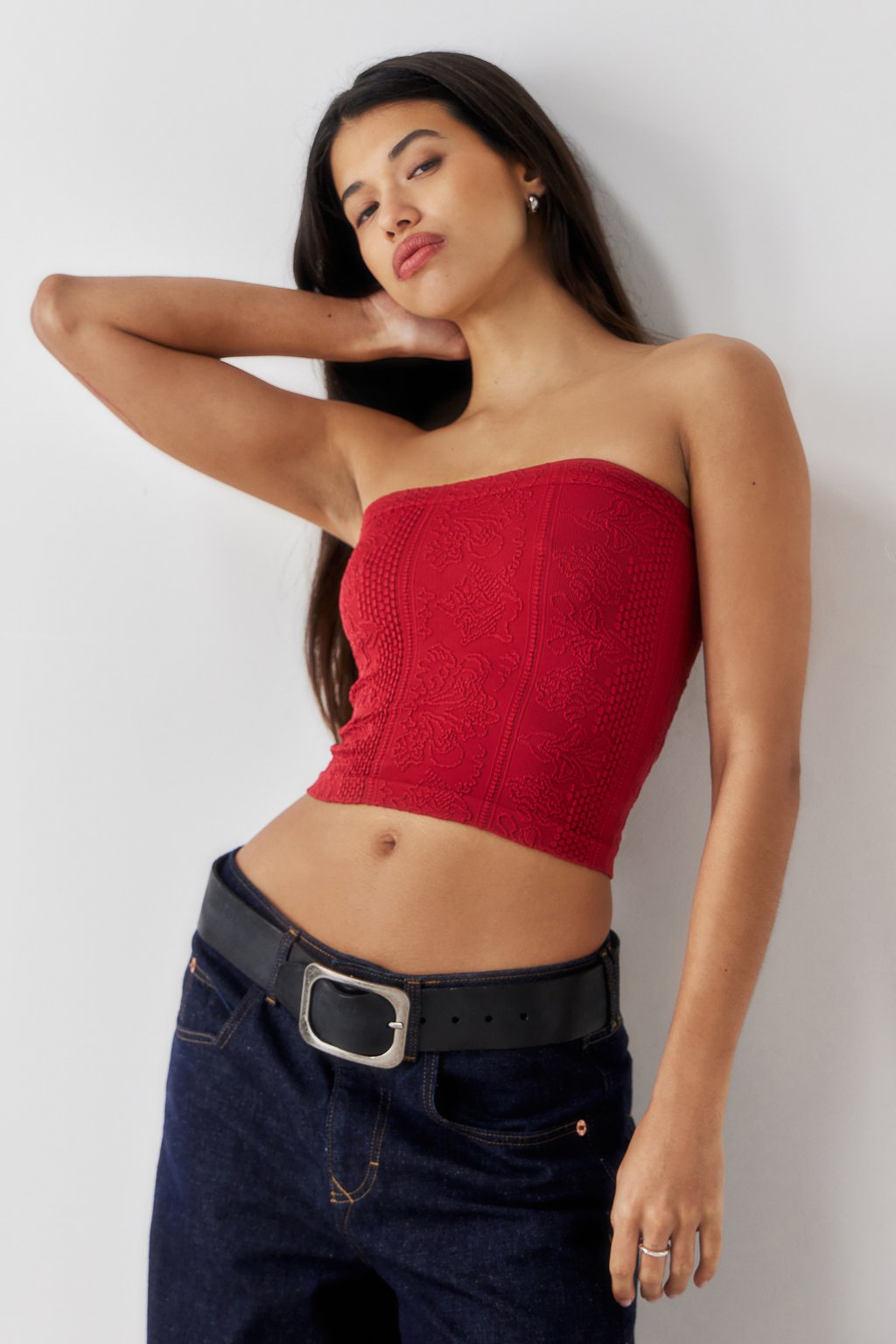 

Топ TAPESTRY BANDEAU BDG Urban Outfitters, красный