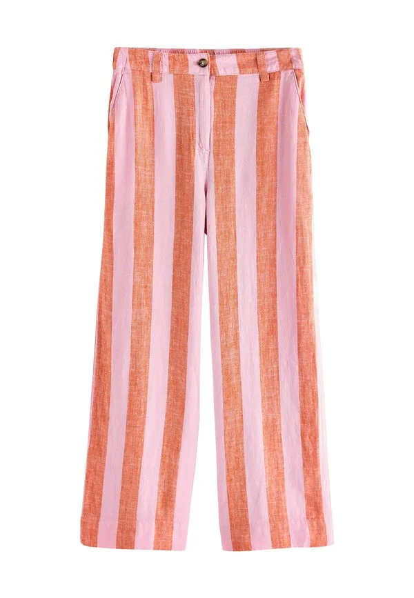 Элегантные брюки с передним сгибом Next, Pink Orange Stripe