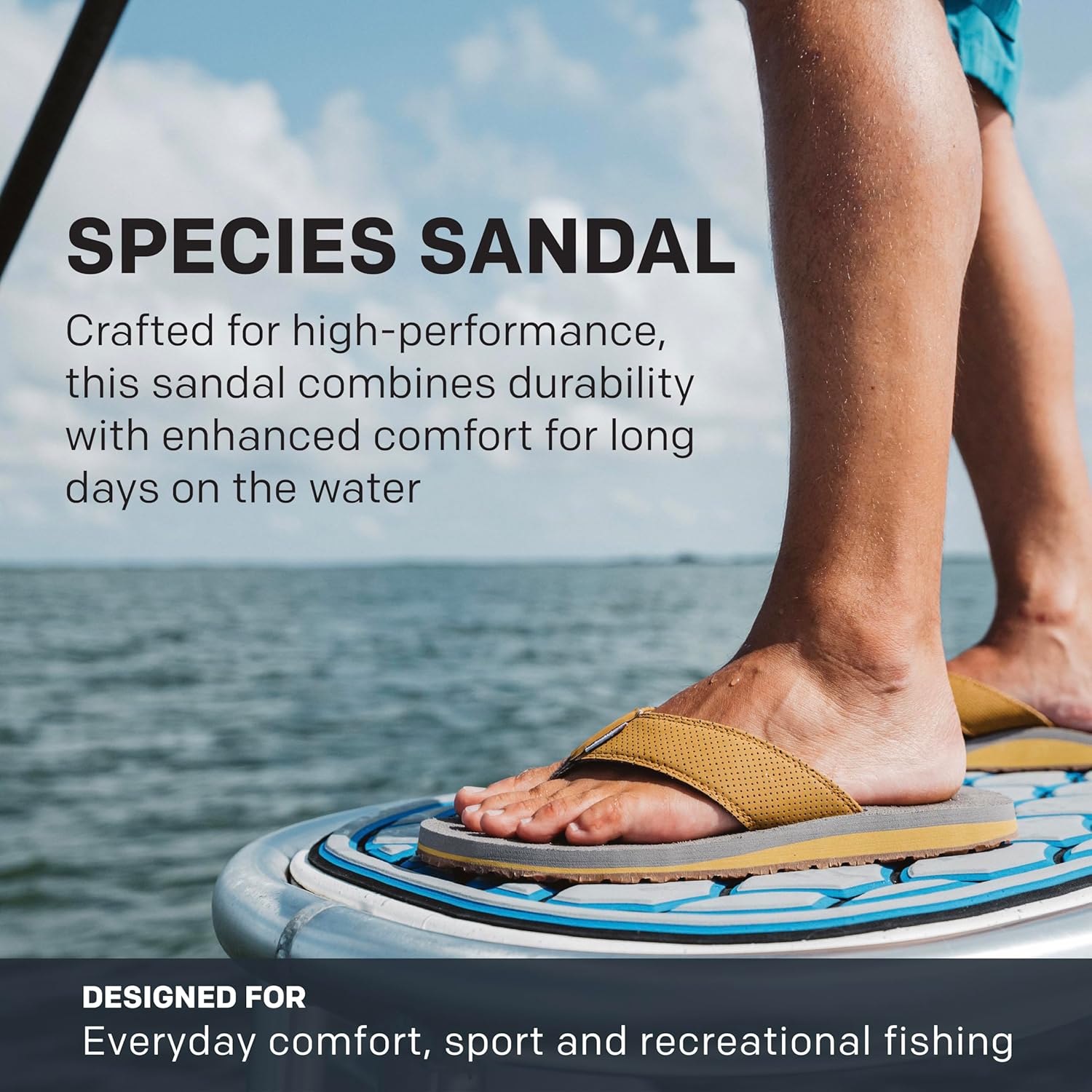Сандалии Grundens Species - водостойкая обувь с подошвой для скольжения на мокрой поверхности, ультрамягкие шлепанцы, вдохновленные видами морской рыбы, Lobstah — фото 3