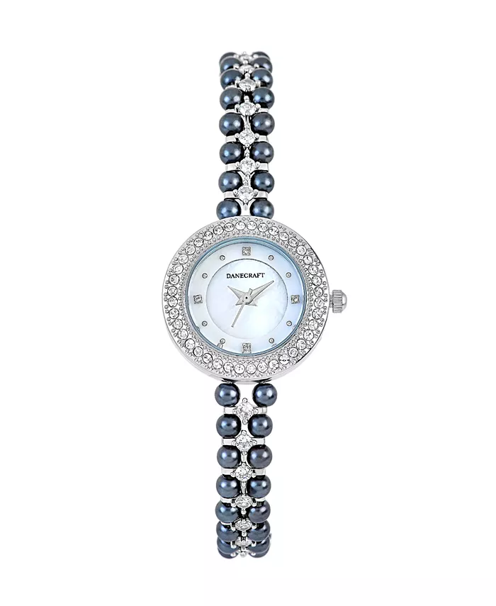 

Женские серебристые аналоговые часы с покрытием из чистого серебра Danecraft