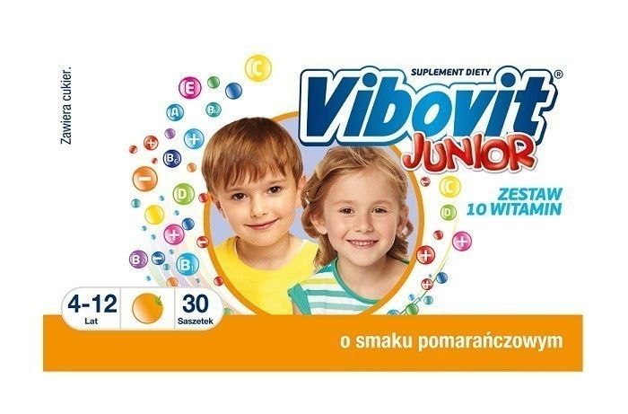 

Витамины для детей Vibovit Junior Pomarańczowy, 30 шт