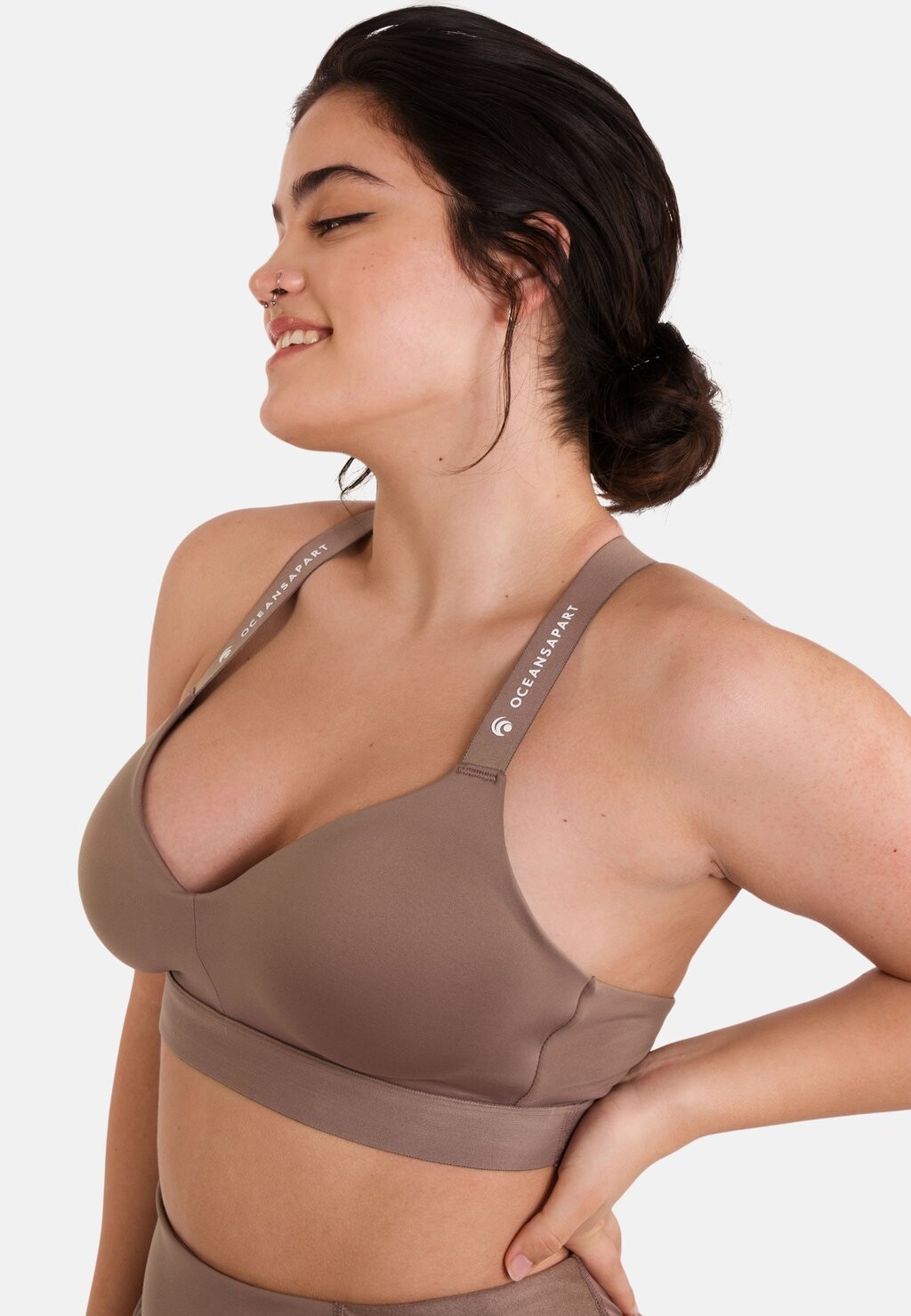 

Спортивный бюстгальтер средней поддержки ATHLETIC OCEANSAPART, цвет taupe nude