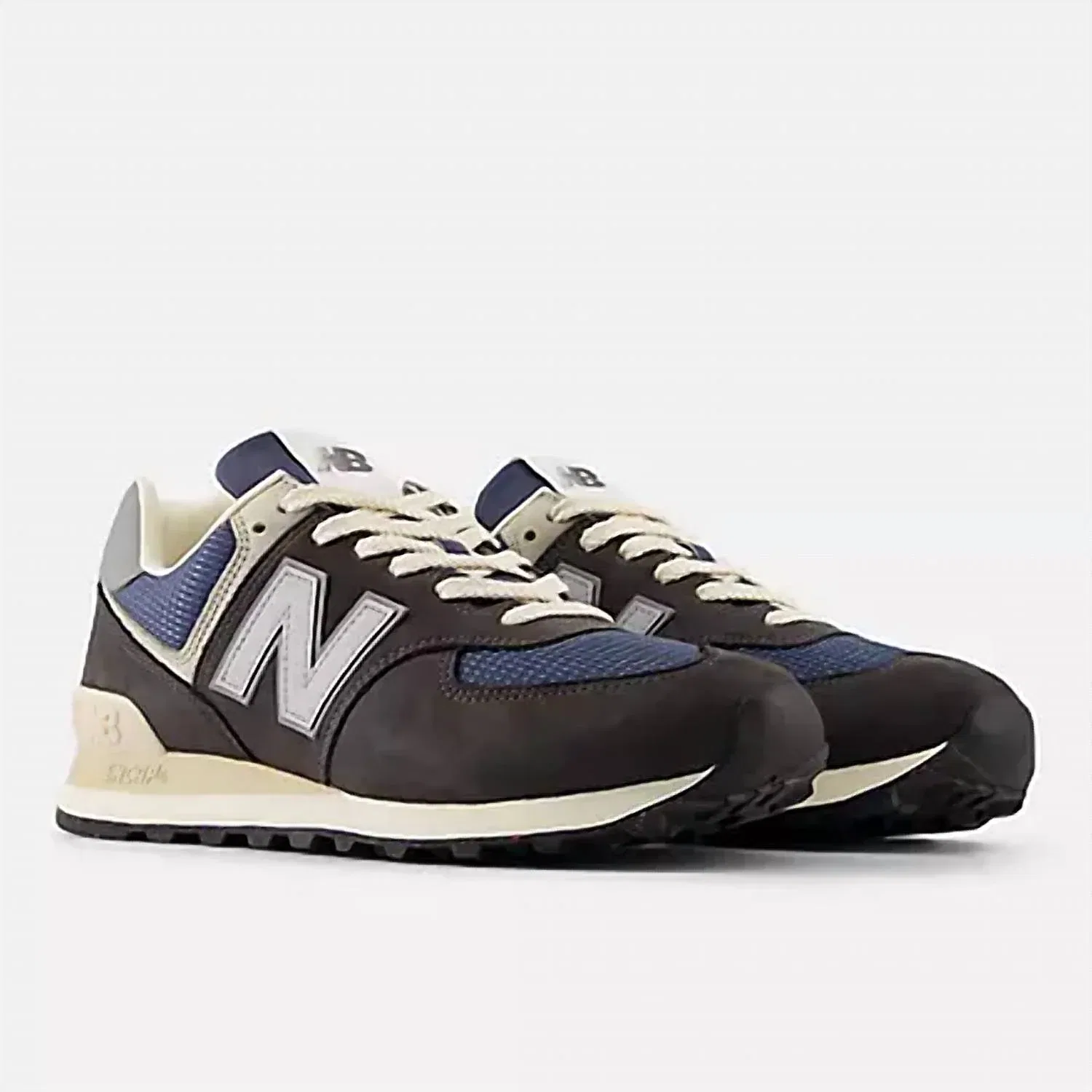 New Balance Мужские кроссовки 574 в цвете Black Cement Slate Grey — фото 2