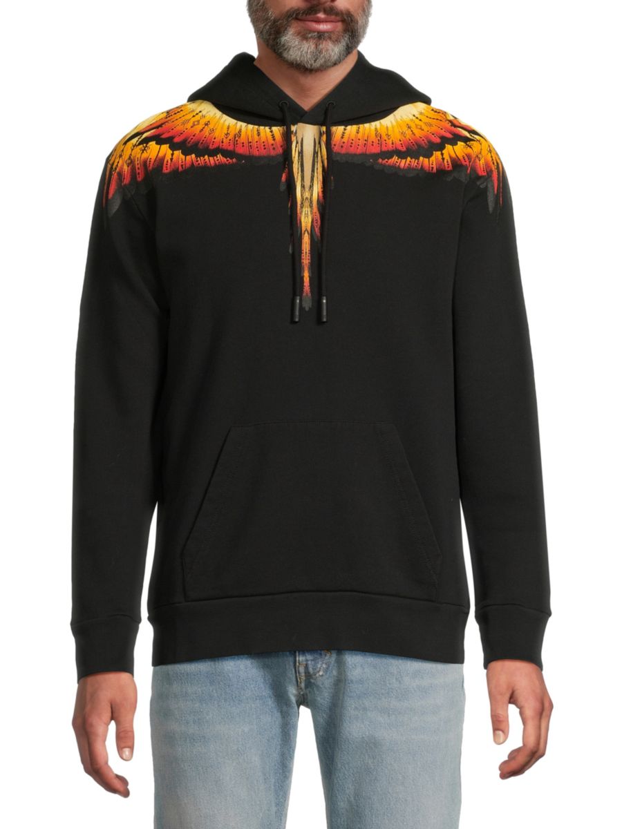

Хлопковая толстовка с принтом Marcelo Burlon, черный
